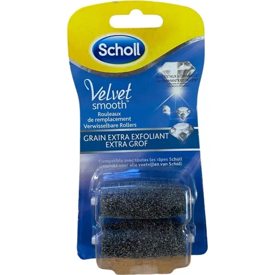 Scholl Velvet Smooth Pedi Diamantrollen Extra Stark 2er Set