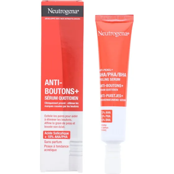 Neutrogena Anti-Pickel+ Peeling Serum 30ml parfumfrei (AHA/PHA/BHA)
