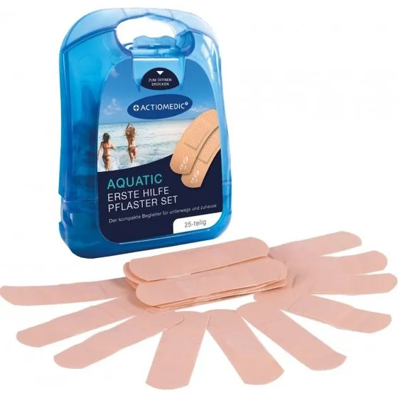 Actiomedic® AQUATIC Pflasterset 25 Stück, 19 x 72 mm, blau