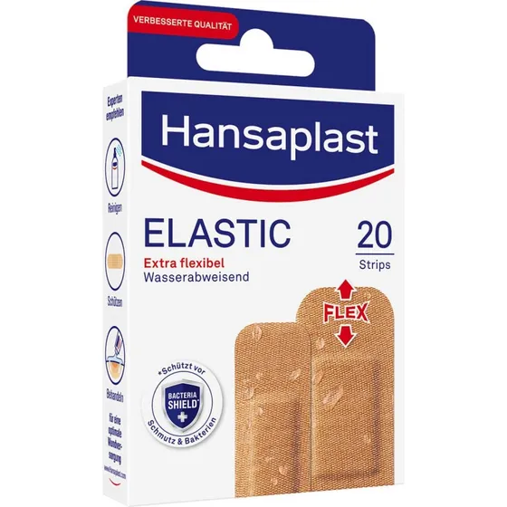 Hansaplast Elastic+ Waterproof Pflaster 20 Stück