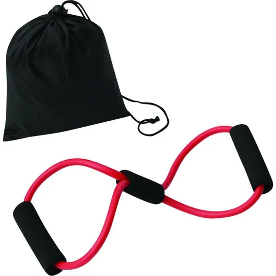 ELASTICAL Fitnessband mit Griffen und Nylonbeutel
