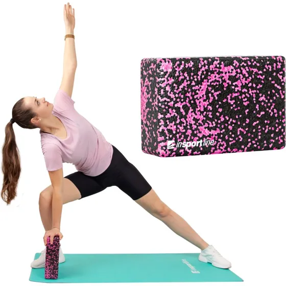 inSPORTline Yoga Block Pinkdot