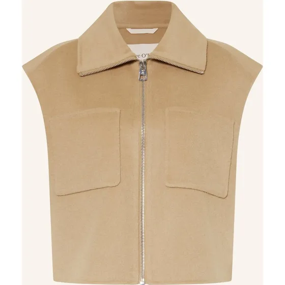 MARC O'POLO Damen Zip-Weste, Grau, L