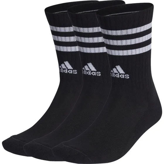 adidas 3-Streifen Cushioned Crew Socken 3 Paar schwarz