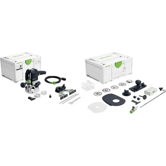 Festool OF 1010 REBQ-Set mit LED-Lichtring und Zubehör