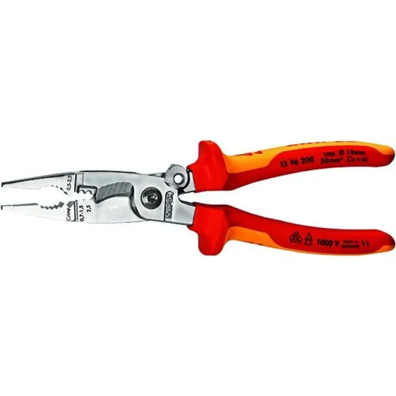 Knipex 0307511 VDE-Installationszange 200 mm verchromt