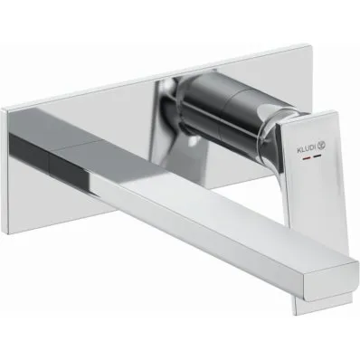 Kludi DECUS 2-Loch-Wand-EHM 240 mm Feinbau-Set chrom