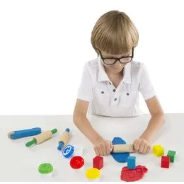Melissa & Doug Knetgummi mit Holzwerkzeug, 4 Farben