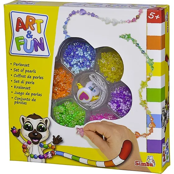 Art & Fun Perlenset – Kreatives Schmuckset für Kinder ab 5 Jahren