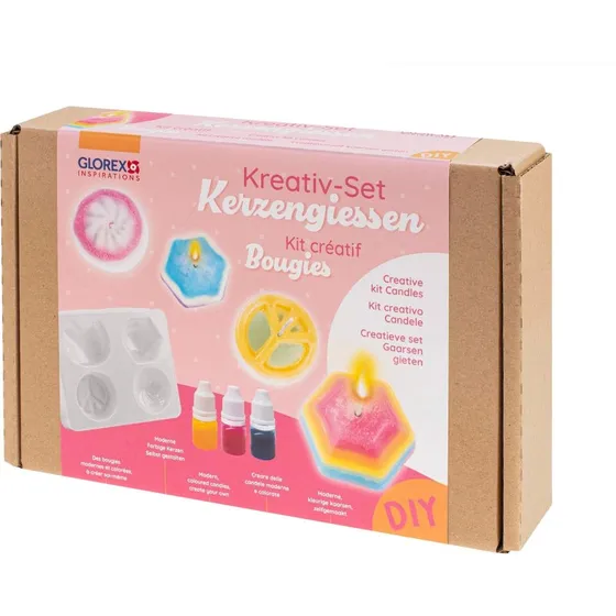 Glorex Kreativ-Set Kerzengießen mit 4 Motiven & Farben