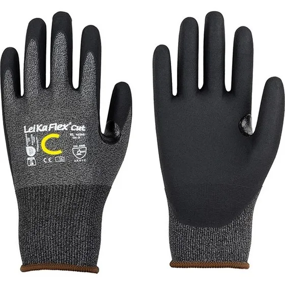 Richard Leipold LeiKaFlex® CUT RL 1636 Gr.8 grau/schwarz