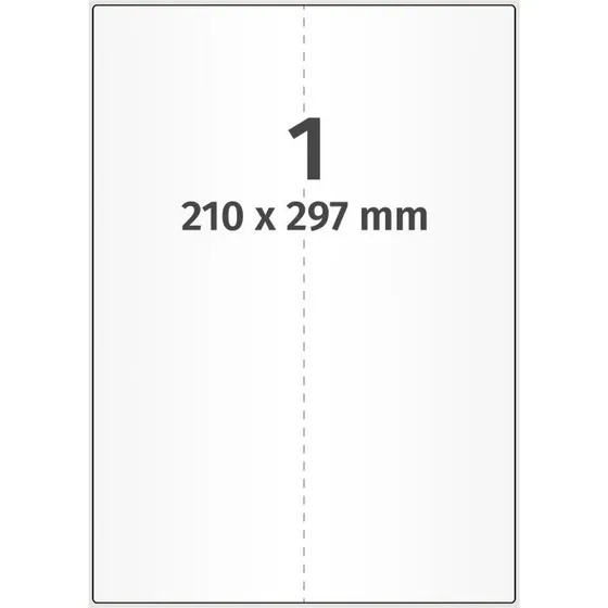 Terra Ink Premium Etiketten A4, 500 Blatt, weiß, permanent klebend