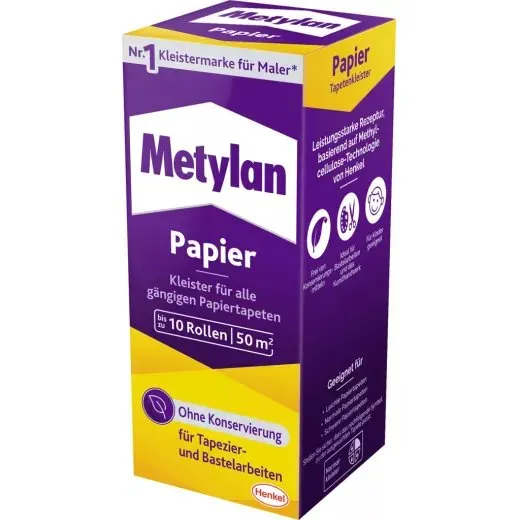 Metylan Papier Tapetenkleister 125g für bis zu 10 Rollen