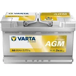 VARTA A6 Silver Dynamic AGM 12V 80Ah 800A