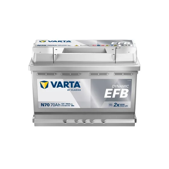 Varta N70 Blue Dynamic EFB 12V 70Ah 760A