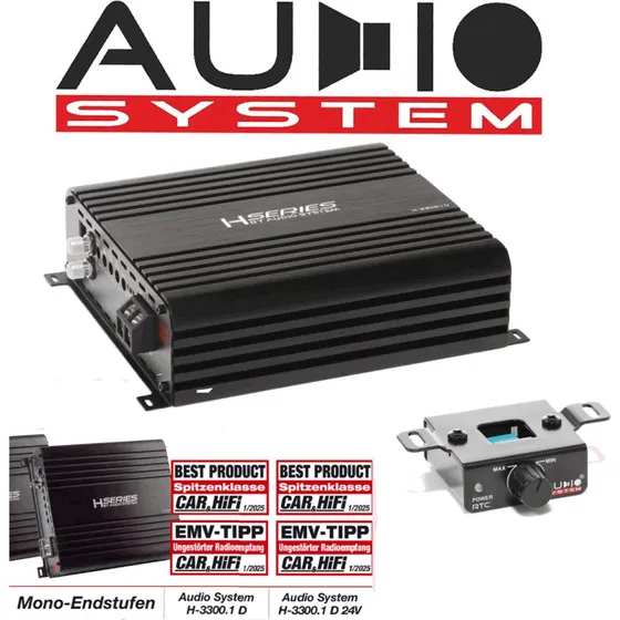 Audio System Helon H-3300.1 D 1-Kanal Digitalverstärker