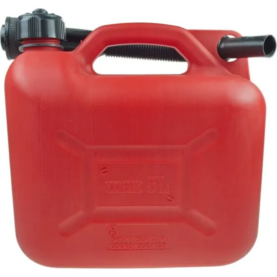 FIXKRAFT Benzinkanister 20L Rot Kunststoff mit Auslaufhahn