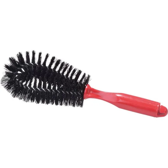 Felgenbürste 26 cm rot/schwarz – schonend & ergonomisch