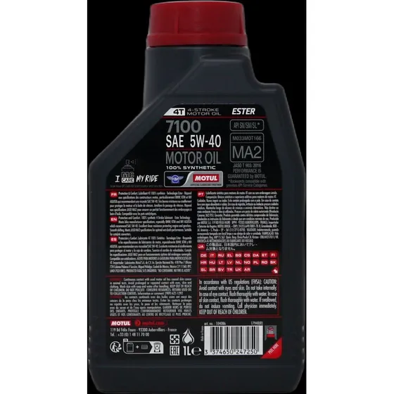 Motul 7100 5W-40 4T Vollsynthetik 4L