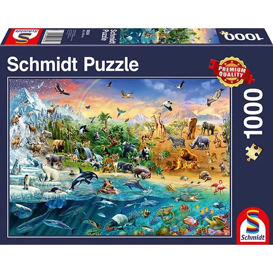 Schmidt Spiele Die Welt der Tiere Puzzle 1000 Teile