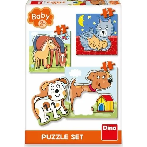 DINO Baby Puzzle Pets 3in1 (3,4,5 Teile)