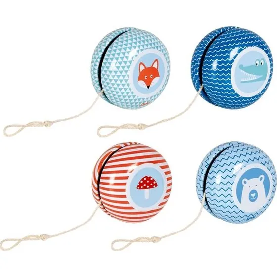 Jo-Jo Metall mit Tieren – 5,5 cm Ø, Blech