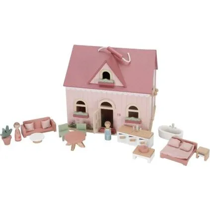 Little Dutch Tragbares Puppenhaus rosa