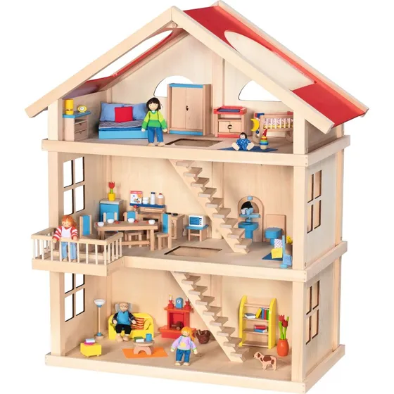 Goki Puppenhaus 3 Etagen aus Holz