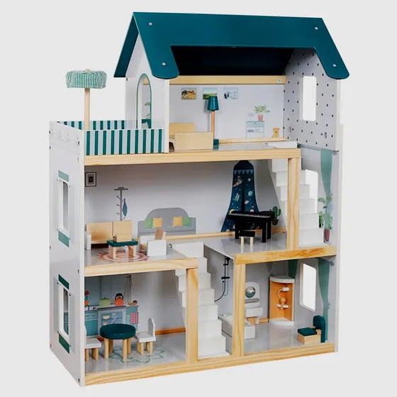 Hape Puppenhaus XXL Traumhaus aus Holz mit Zubehör