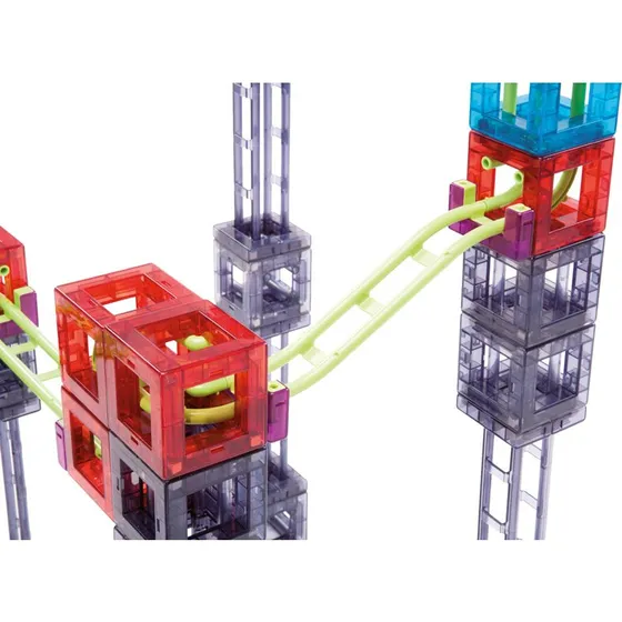 Qvolution Kugelbahn Advanced Set 72, 3D-Magnetbaukasten