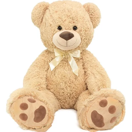 BRUBAKER XXL Teddybär 100 cm mit Schleife
