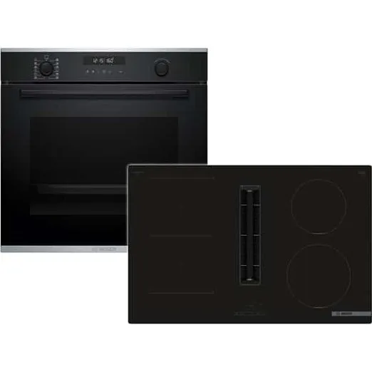 Bosch HBD676FH86 Set: Backofen HBG278BB3 + Induktionskochfeldabzug PVS811B16E