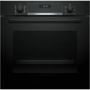 Bosch HBD635CS65 Set: 60 cm Backofen Serie 6 + Induktionskochfeld Serie 4, Schwarz