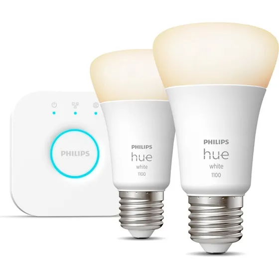Philips Hue White Ambiance Starter Set mit 2x E27 LED & Bridge
