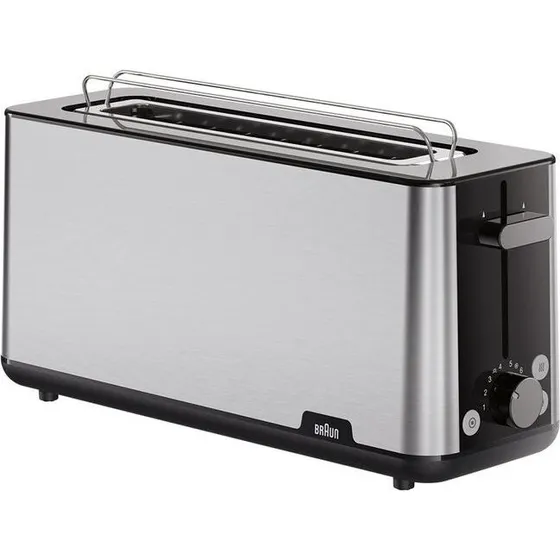 Braun PurShine HT1610 Toaster 1030 W, 8 Stufen, Edelstahl/Schwarz