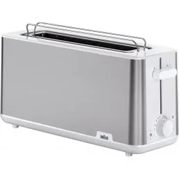 Braun HT 1610 PurShine Langschlitz-Toaster wei
