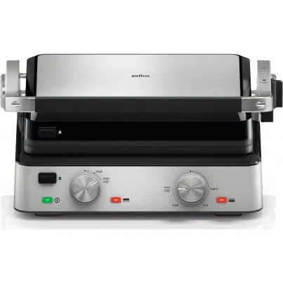 Braun CG 7020 Kontaktgrill 2000 W Edelstahl/Schwarz