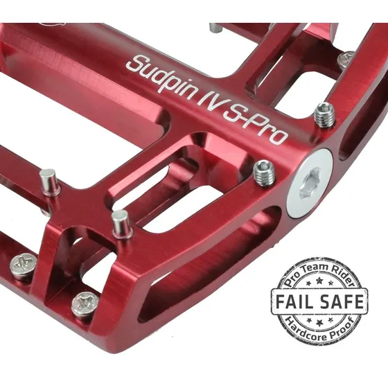 NC-17 Sudpin IV S-Pro CNC-Alu Plattformpedal rot