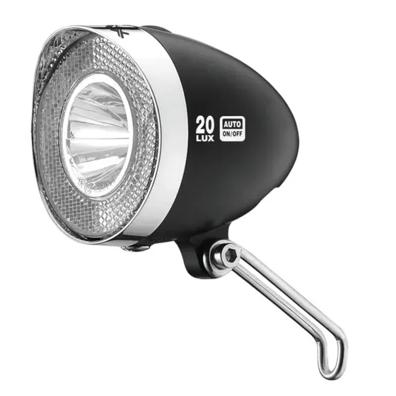 XLC CL-D03 LED Dynamo-Frontlicht 20 Lux schwarz