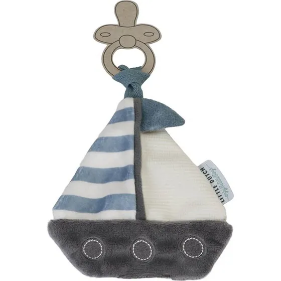 Little Dutch Schnullertuch Sailors Bay, 17 cm, blau