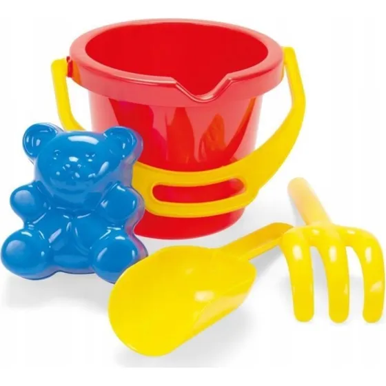Dantoy Eimerset 4 Teile Rot, spülmaschinengeeignet