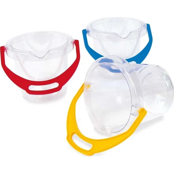 dantoy® Transparenter Sandeimer 14 cm, Kinder-Spielzeug