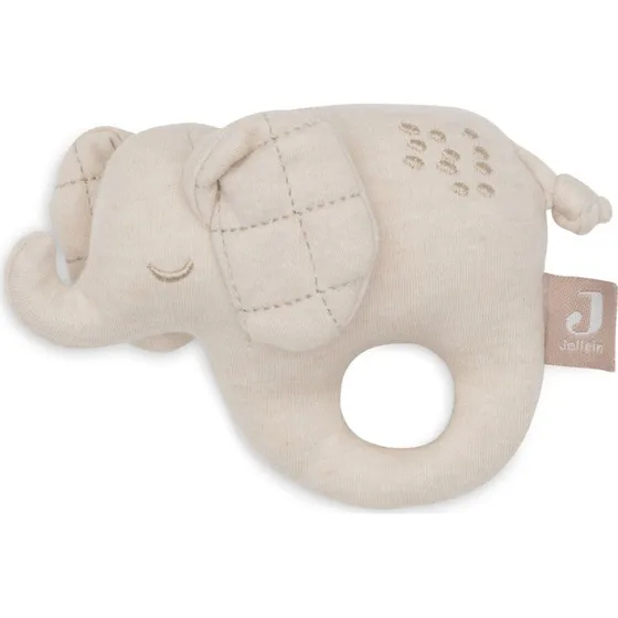 Jollein Elefant Rassel 'Elephant Tales' – Weiches Greifspielzeug ab Geburt