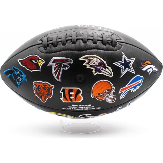 Wilson NFL Alliance All-Team Patch Full-Size Football Schwarz