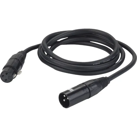 DAP FL09 DMX/AES-EBU XLR 3P M/F 15 m schwarz
