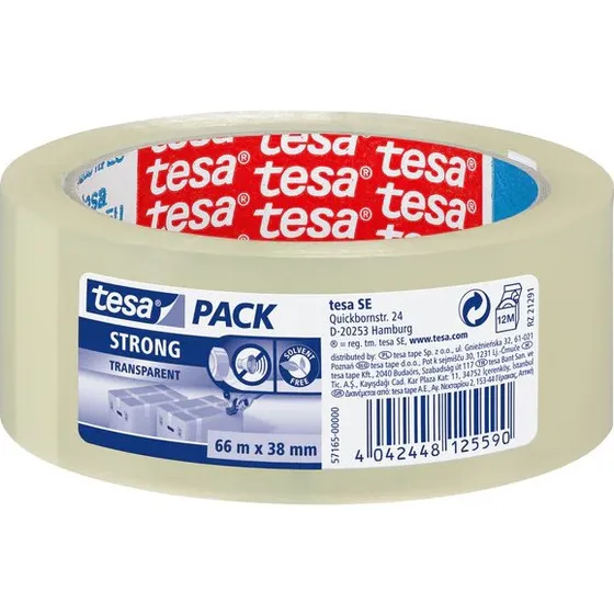 Tesa® 57167-00000-05 Packband Strong 50 mm x 66 m, 6 Stück