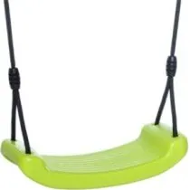 Lime Plastikschaukel mit schwarzem BR-Seil, max. 70 kg