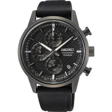 Seiko SSB393P1 Titan-Chronograph Schwarz