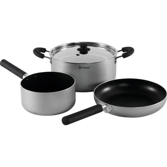 Outwell Feast Set L 24 cm Black & Grey