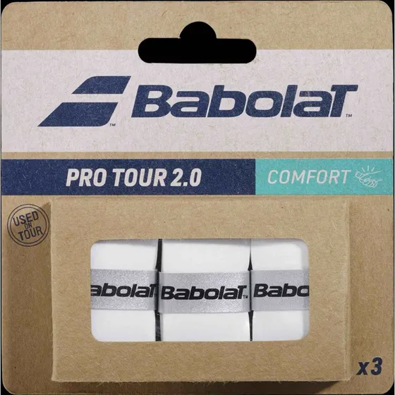 Babolat Pro Tour 2.0 Comfort Overgrip weiß 3er Pack